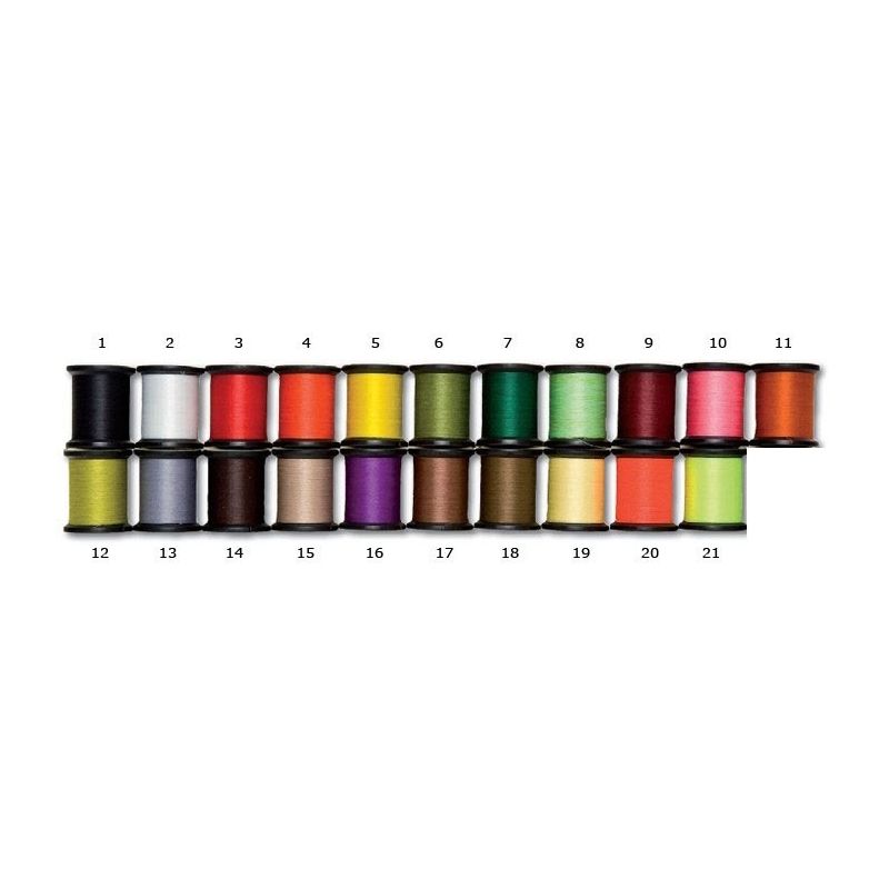 Veevus Fil pour attacher les mouches 8/0 – Couleurs assorties – Marron